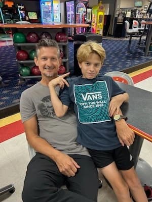 Danny Johnson and son Weston