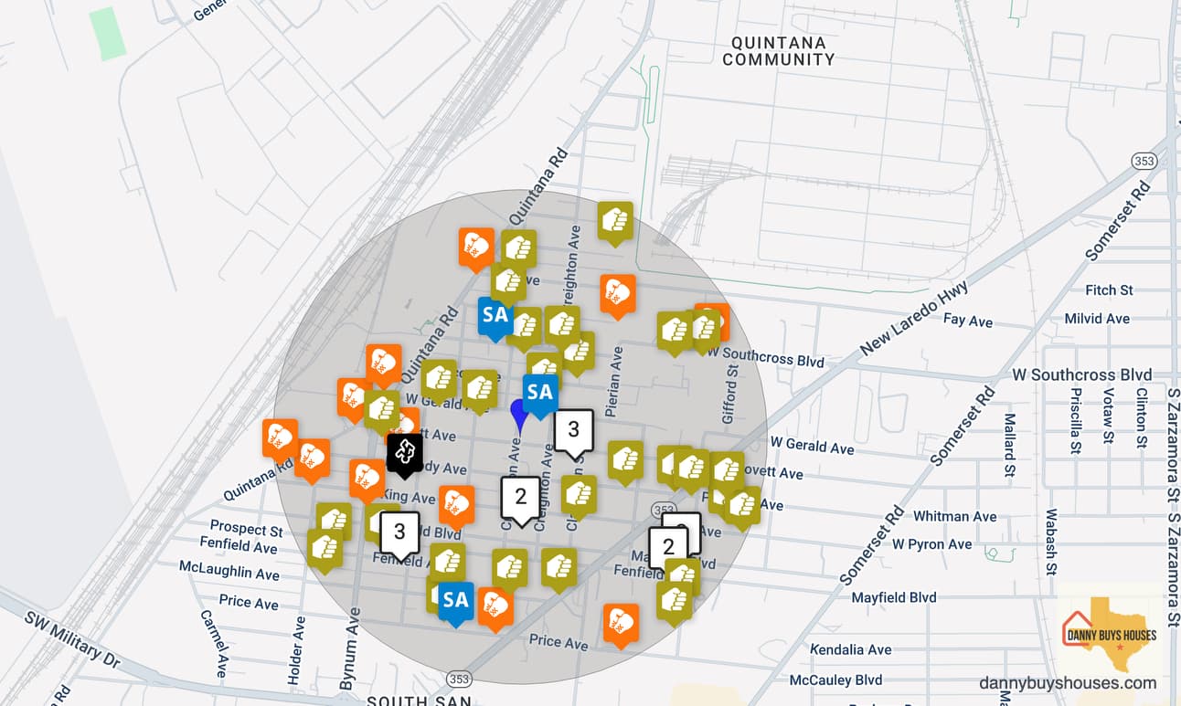 Crime map of the Quintana Community neighborhood