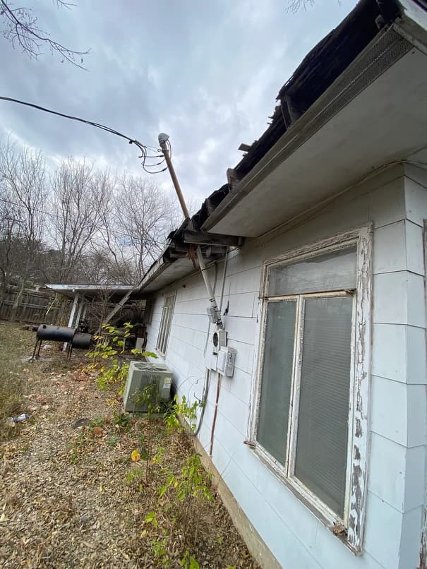 No Electric Meter due to leaning meter loop