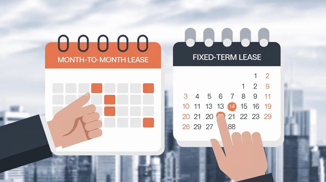 month to month versus fixed term lease agreement