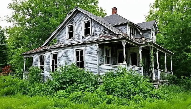old dilapidated house