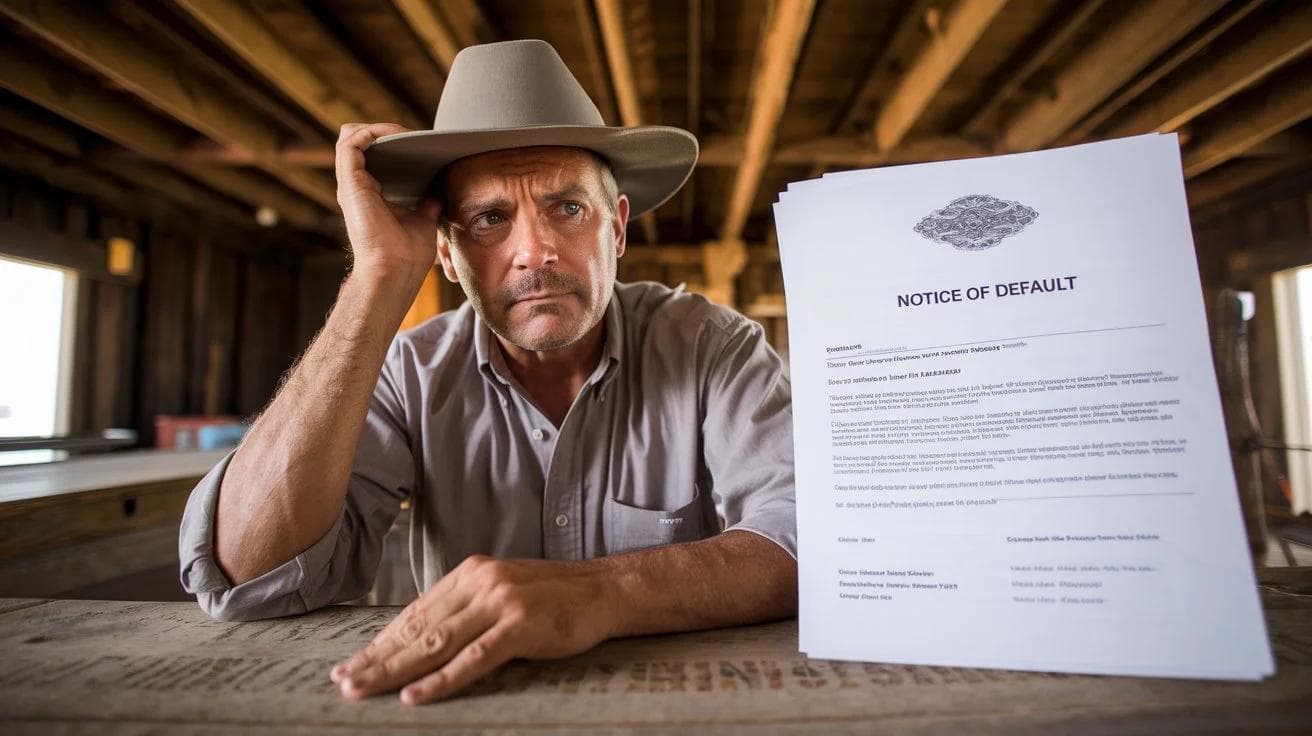 man received a notice of default