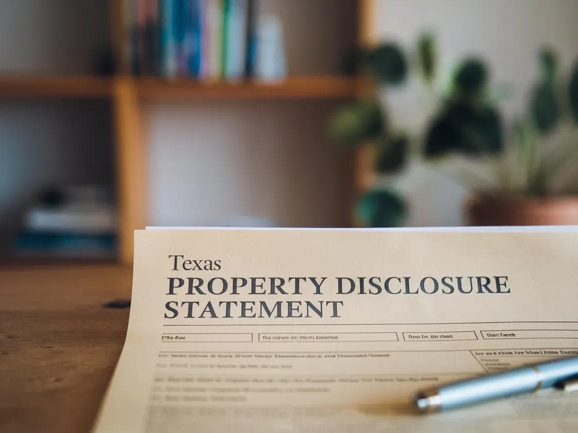 Texas property disclosures