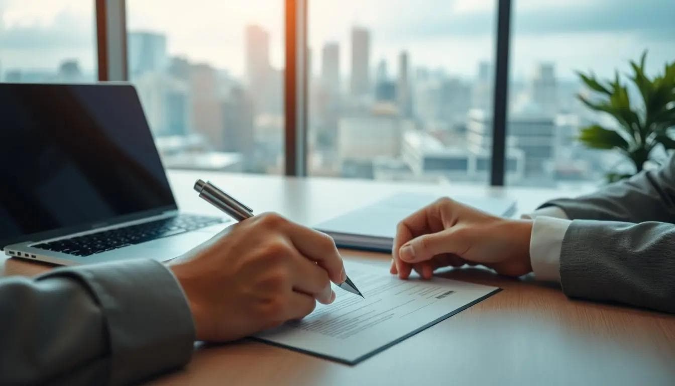 signing and closing real estate deal