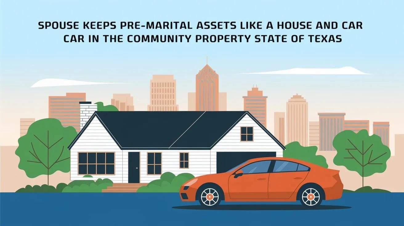 house and car as pre-marital assets