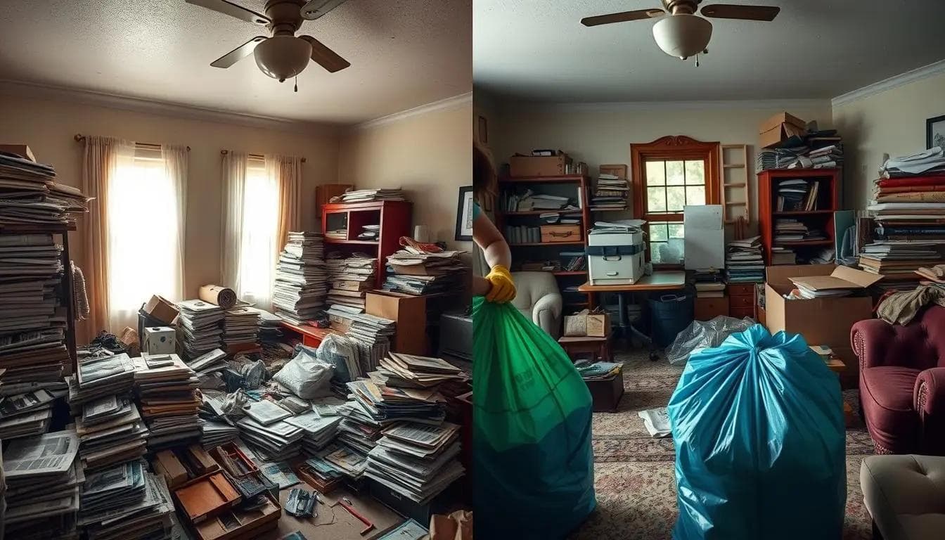 from hoarder house to clean house