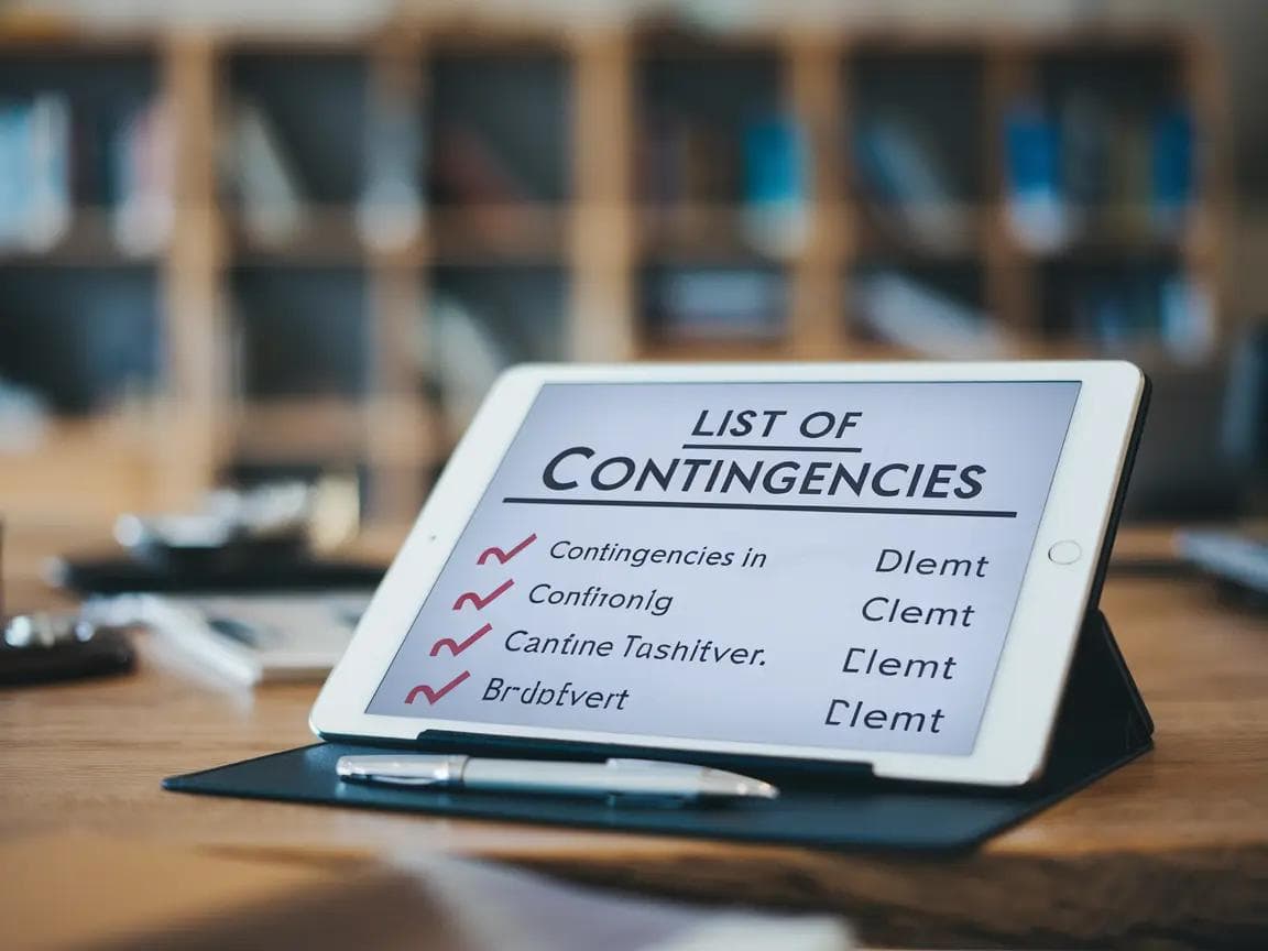 contingencies in a real estate deal