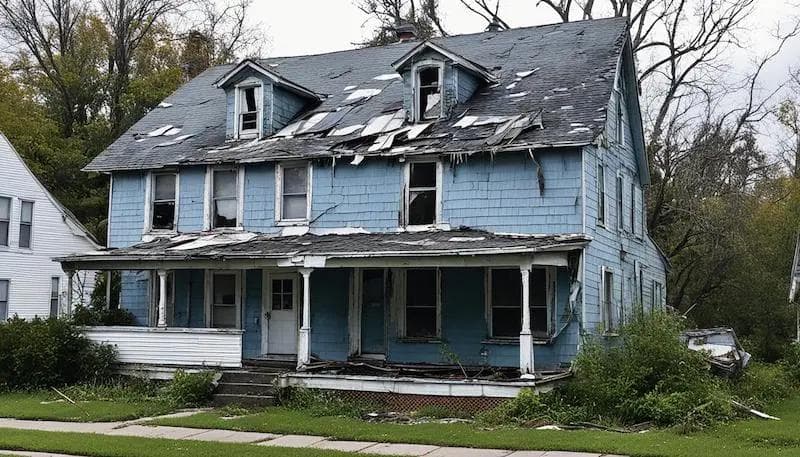 house falling apart