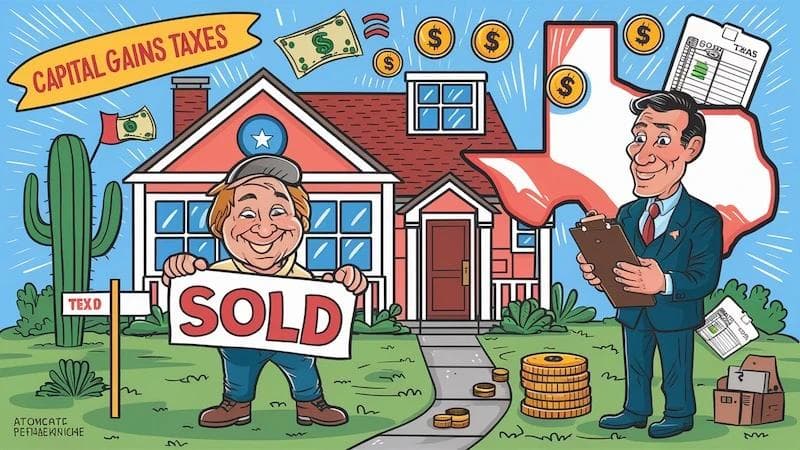 paying capital gains taxes texas house