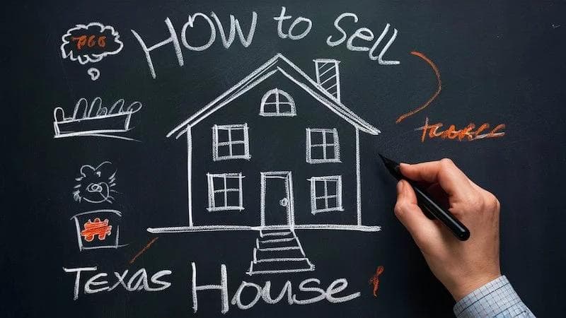 chalk board how to sell old texas house