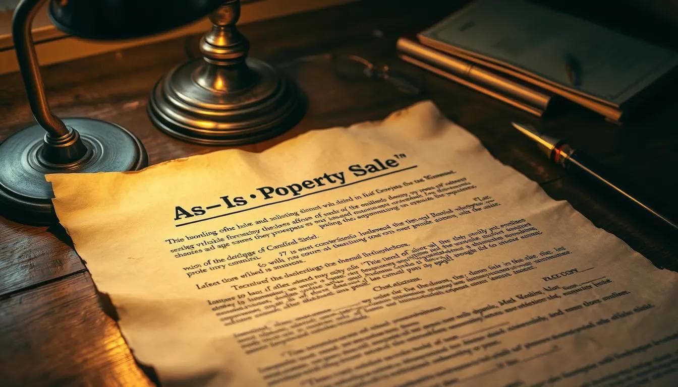 selling as is legal contract