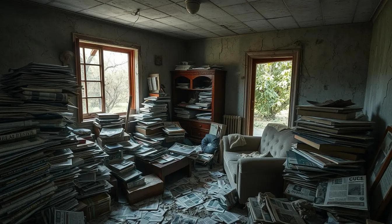 elderly person hoarder house