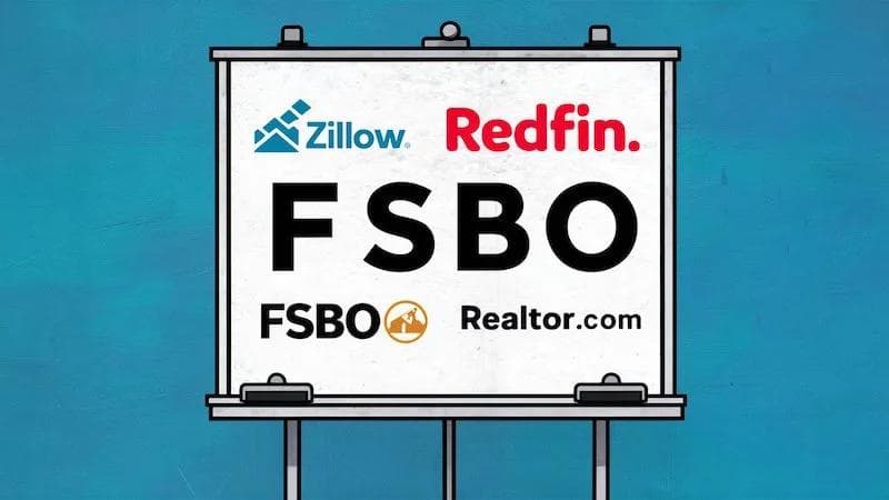 whiteboard with online home selling platforms