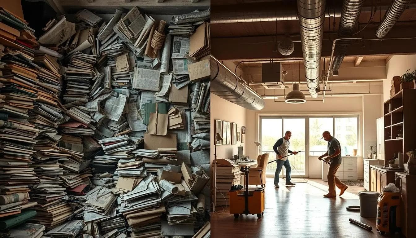 hoarder house before and after