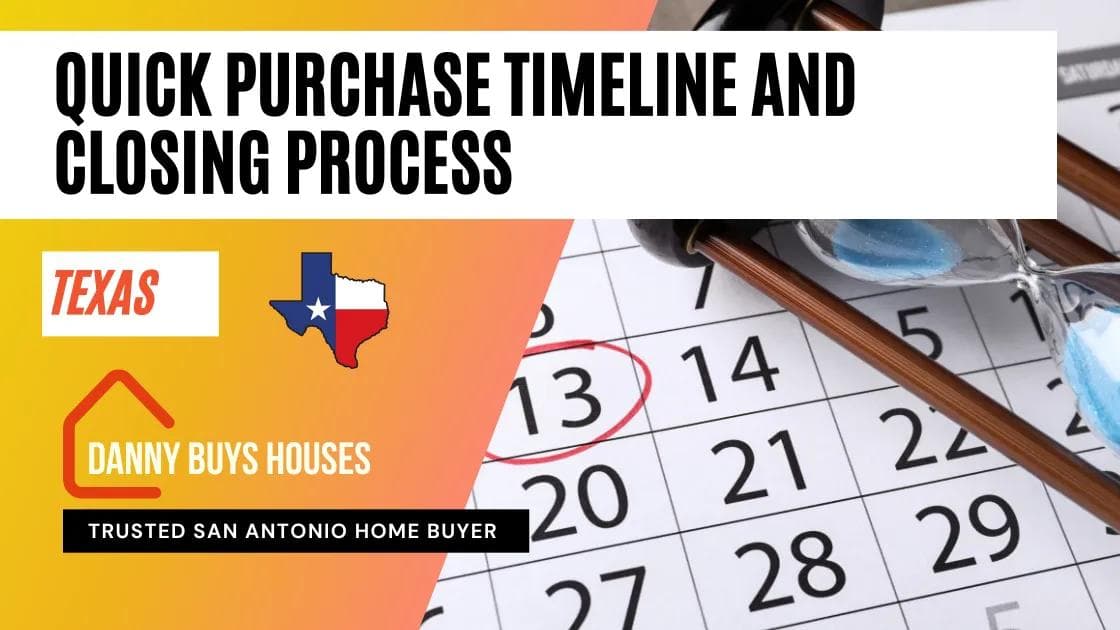 quick cash purchase timeline and closing process article graphic