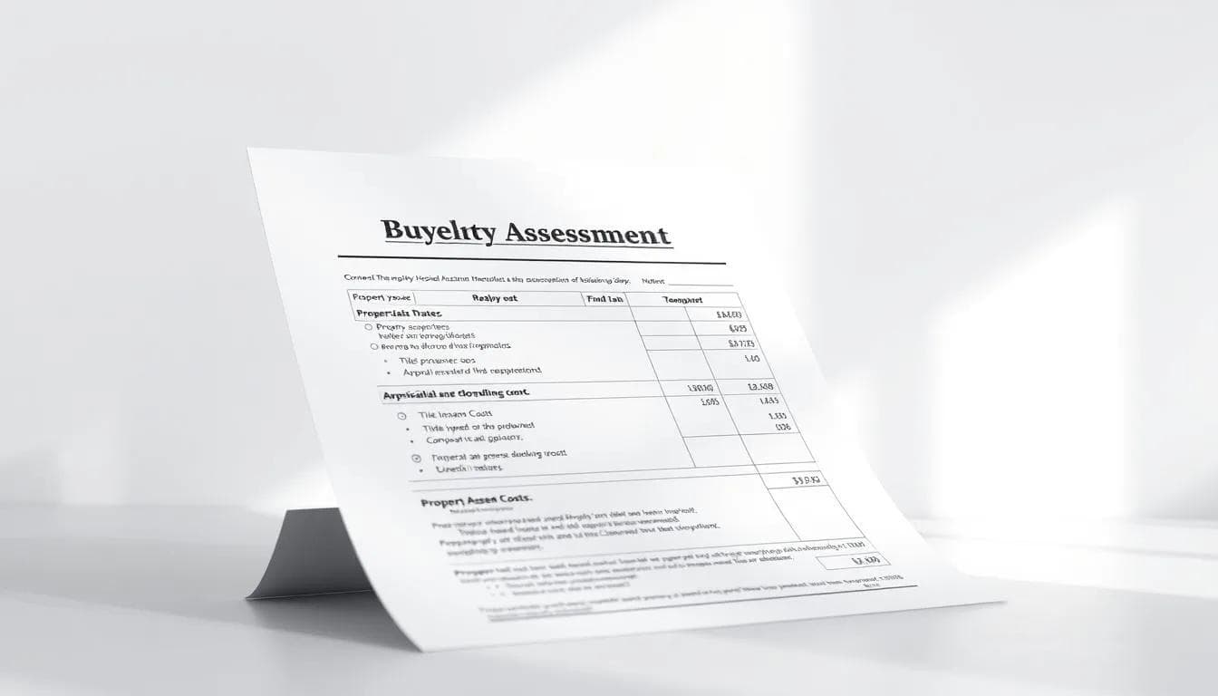 assessment costs breakdown
