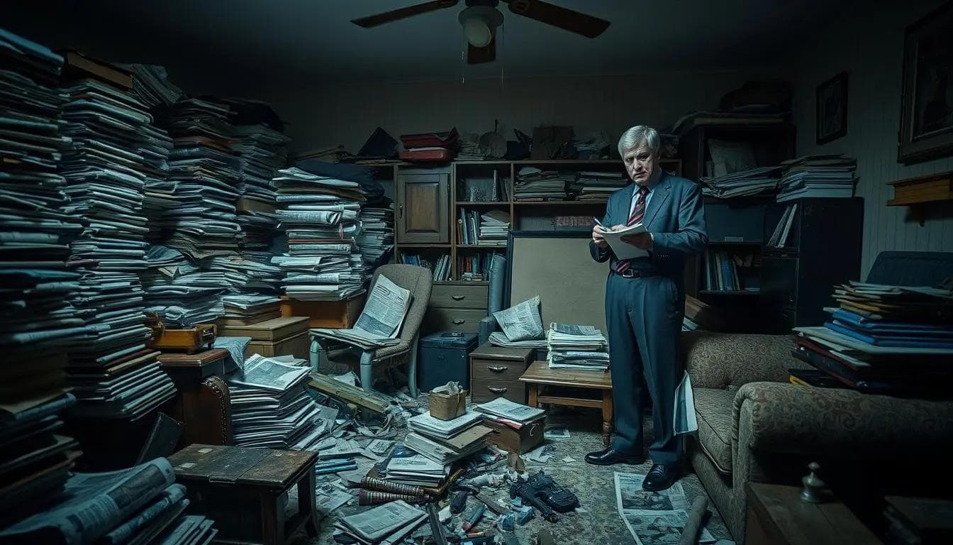 reported hoarder house
