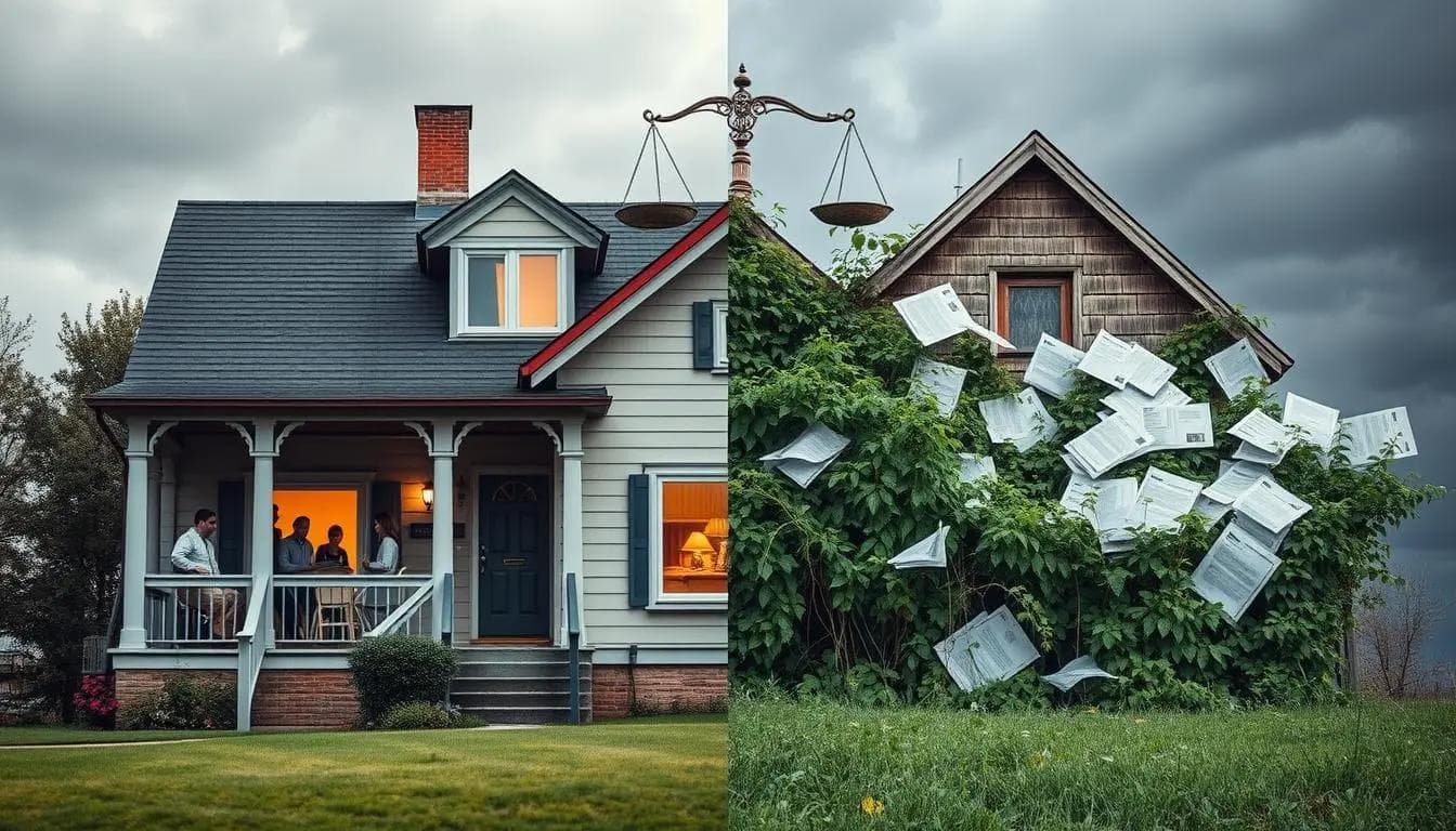 renting out a house versus keeping it vacant during probate