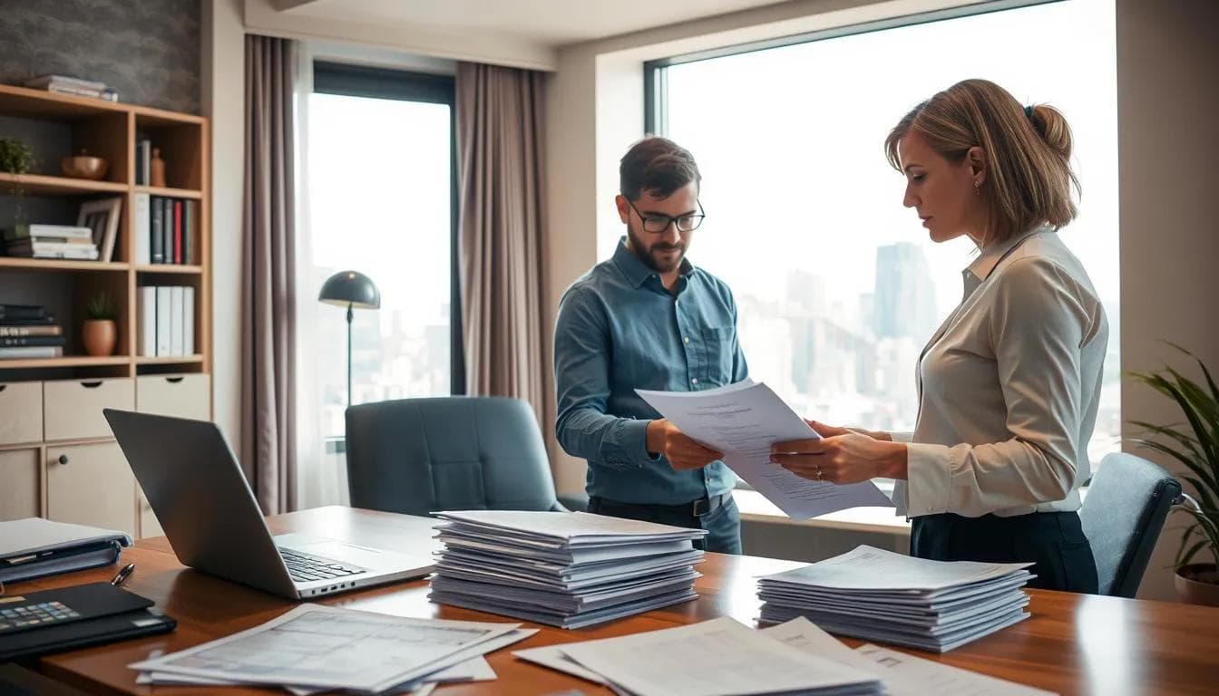 homeowners reviewing a cash offer